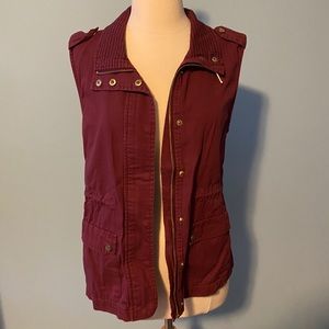 Burgundy Vest